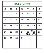 District School Academic Calendar for Kennedy Elementary for May 2023
