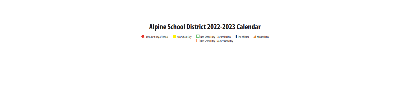 District School Academic Calendar Key for Lehi High
