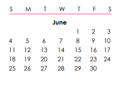 District School Academic Calendar for Susitna Elementary for June 2023