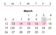 District School Academic Calendar for Chugiak Elementary for March 2023
