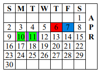 District School Academic Calendar for San Andres Elem for April 2023