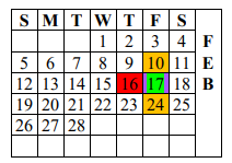District School Academic Calendar for Underwood Elem for February 2023