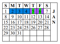 District School Academic Calendar for San Andres Elem for January 2023