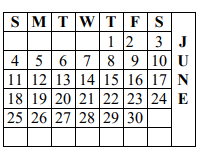 District School Academic Calendar for Andrews Middle School for June 2023