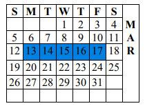 District School Academic Calendar for San Andres Elem for March 2023