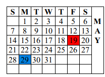 District School Academic Calendar for Andrews High School for May 2023