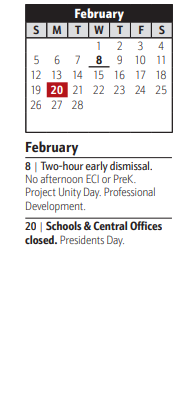 District School Academic Calendar for Lothian Elementary for February 2023
