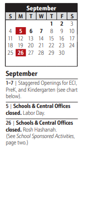 District School Academic Calendar for Old Mill Middle North for September 2022