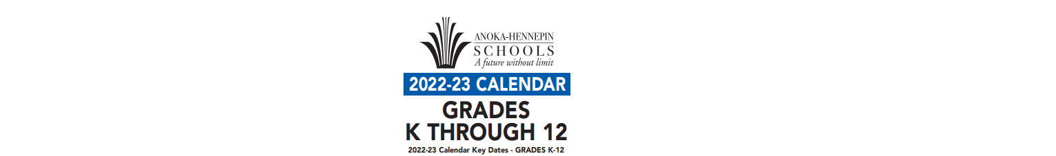 District School Academic Calendar for Anoka Secondary Targeted Services