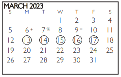 District School Academic Calendar for Webb Elementary for March 2023
