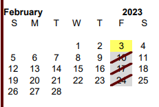District School Academic Calendar for Bel Air El for February 2023
