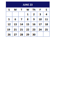 District School Academic Calendar for Grady High School for June 2023