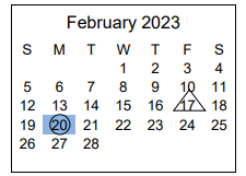 District School Academic Calendar for Tollgate Elementary School for February 2023