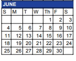 District School Academic Calendar for Bandera High School for June 2023
