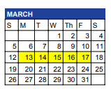 District School Academic Calendar for Bandera High School for March 2023