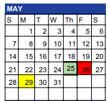 District School Academic Calendar for Bandera High School for May 2023