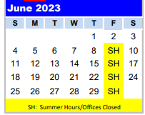 District School Academic Calendar for Gulf Coast High School for June 2023