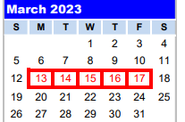 District School Academic Calendar for Gulf Coast High School for March 2023