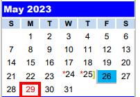 District School Academic Calendar for Gulf Coast High School for May 2023
