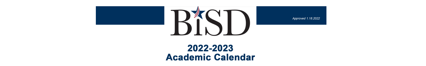 District School Academic Calendar for Bastrop High School