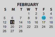 District School Academic Calendar for Odom Middle School for February 2023