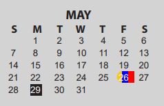 District School Academic Calendar for Dishman Elementary School for May 2023