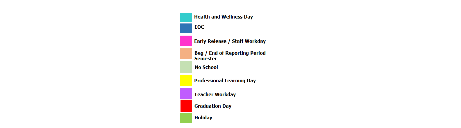 District School Academic Calendar Key for A C Jones High School