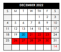 District School Academic Calendar for Centreville Elementary School for December 2022