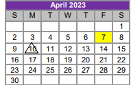 District School Academic Calendar for New Elementary for April 2023