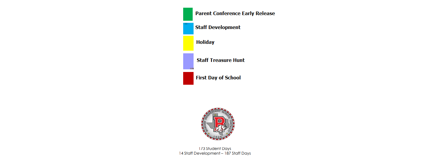 District School Academic Calendar Key for Paul Belton Early Childhood Center