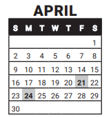 District School Academic Calendar for Louisville Middle School for April 2023