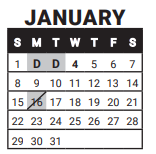 District School Academic Calendar for Crest View Elementary School for January 2023