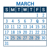 District School Academic Calendar for Crest View Elementary School for March 2023
