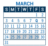 District School Academic Calendar for Aspen Creek K-8 Elementary School for March 2023