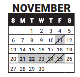 District School Academic Calendar for Flatirons Elementary School for November 2022