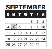 District School Academic Calendar for Whittier Elementary School for September 2022