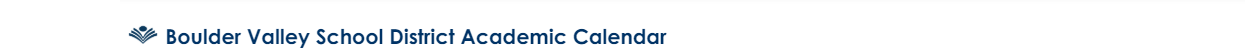 District School Academic Calendar for Boulder Community School/integrated Studies