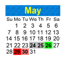 District School Academic Calendar for Freedom 7 Elementary/international Studies for May 2023