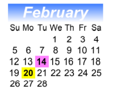 District School Academic Calendar for Silver Shores Elementary School for February 2023