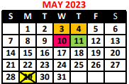 District School Academic Calendar for DR. George Blackman Ecc for May 2023