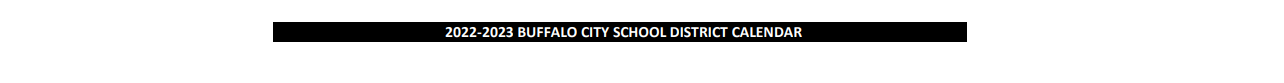 District School Academic Calendar for Buffalo Elementary School Of Technology