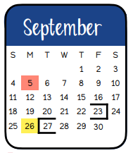 District School Academic Calendar for Bullard H S for September 2022