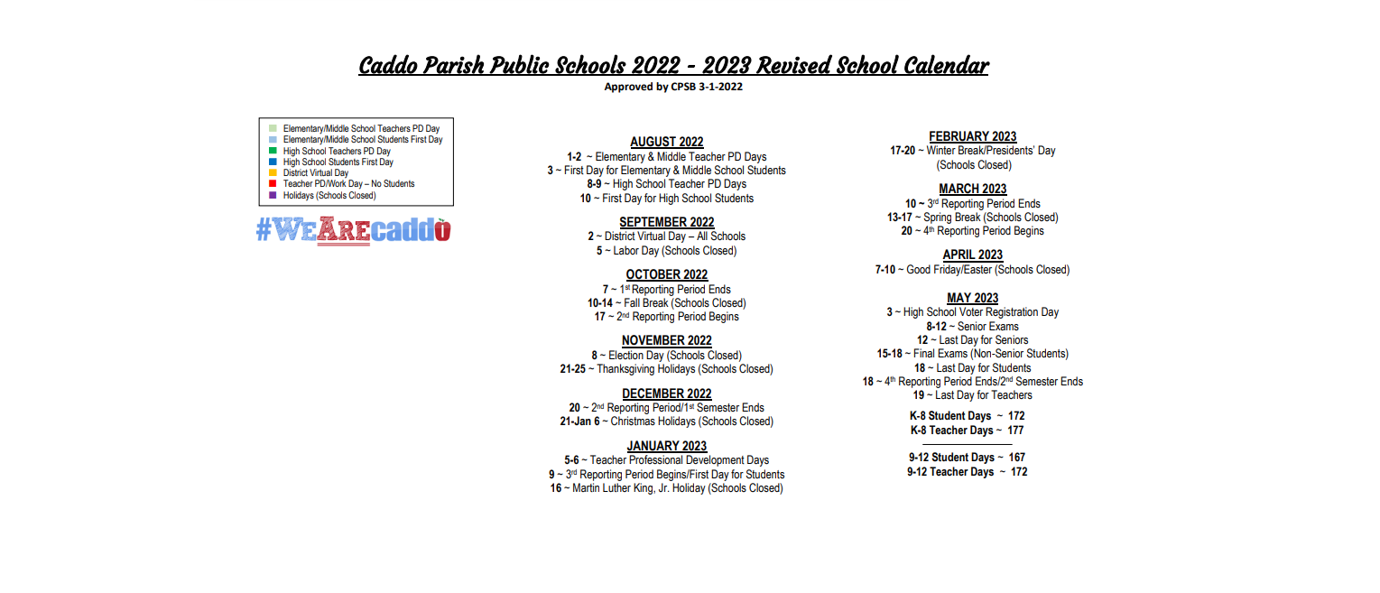 District School Academic Calendar Key for Alexander Learning Center