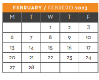 District School Academic Calendar for New Elementary School #2 for February 2023