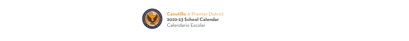 District School Academic Calendar for Canutillo Elementary School