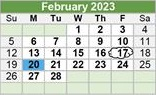 District School Academic Calendar for Carroll Middle for February 2023