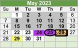 District School Academic Calendar for Don T Durham Int for May 2023