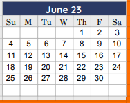 District School Academic Calendar for Celina Intermediate for June 2023