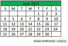 District School Academic Calendar for Central Junior High for June 2023