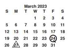 District School Academic Calendar for Mint Hill Middle School for March 2023